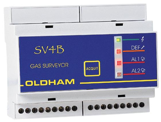 Alarm Stations 3M Oldham Surveyor 4B Single-channel controller without display Economical solution for small units (boiler plant, battery charging room) 2 programmable alarm thresholds The Surveyor