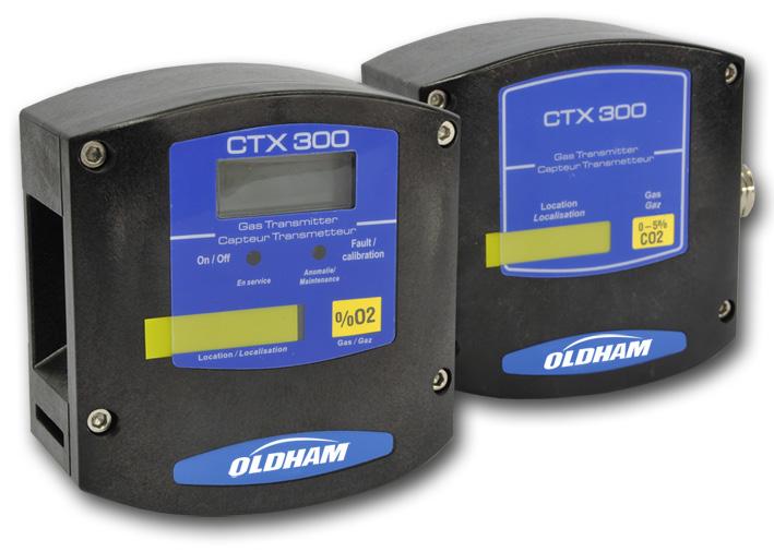 3M Oldham CTX 300 Designed to detect toxic gases or oxygen in areas not classified as having an explosion risk 4-20 ma output transmitter with optional backlit display 2-wire power supply option