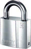 6 The ABLOY Pa PL343, PL343/50 BRASS PADLOCK WITH REMOVABLE CORE Brass padlock with removable cylinder core.