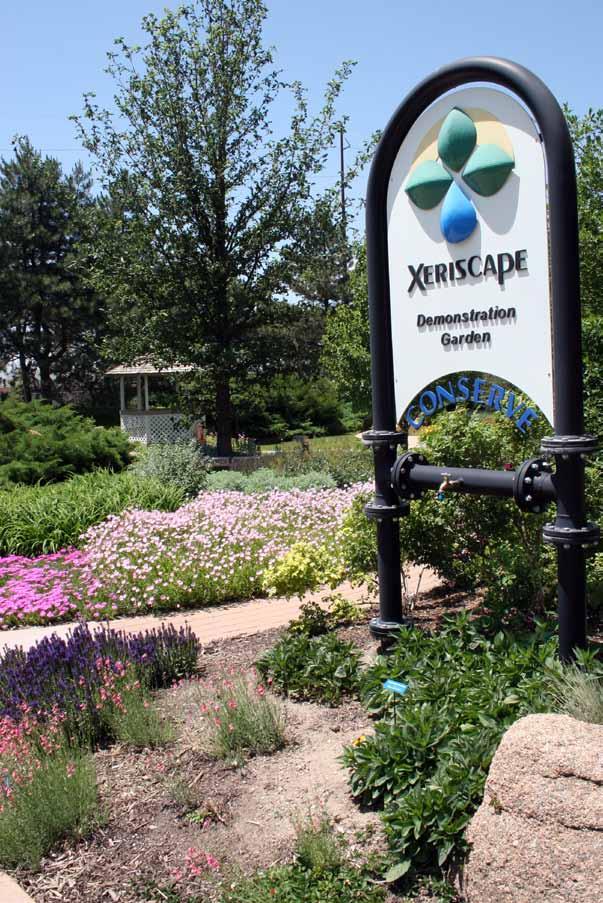 Xeriscape principles Xeriscape organizes high- and low-water-use plants to maximize watering efficiency and create a landscape that s sustainable in Colorado s