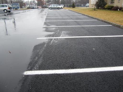 CURB CUTS: Curb cuts should be installed to allow the flow of
