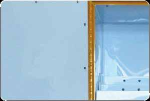 Toxic SAFETY CABINETS Features: The internal liner of flammable poison storage cabinet (up, down, left, rlght liner) are all made of porcelain white PP (Polypropylene) board, there is a adjustable
