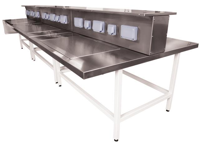 Tables Ventilated tables Available in a variety of sizes