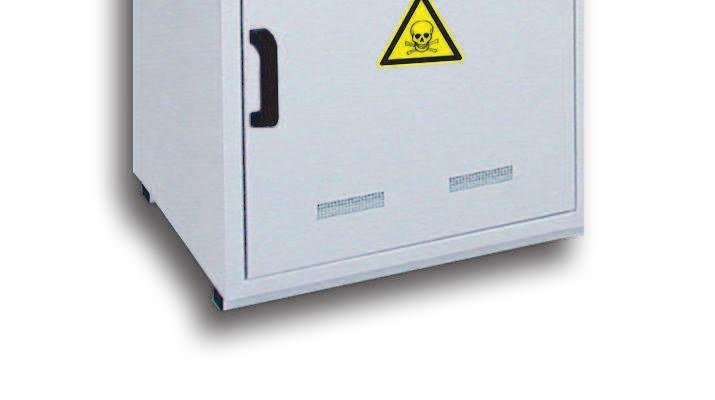 th APCA APCA APCA Built in steel 0/0. White epoy paint RAL 900. Toic,, Harmful or Acid large warning label following your needs Steel retention shelves adjustable in height.
