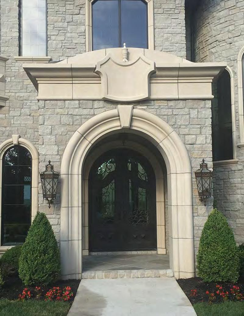 Cast stone was chosen for a wide range of applications including:
