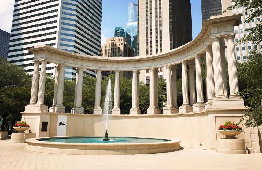 Millennium Park Peristyle Hardscape Excellence How was Cast Stone critical to the success of the project?
