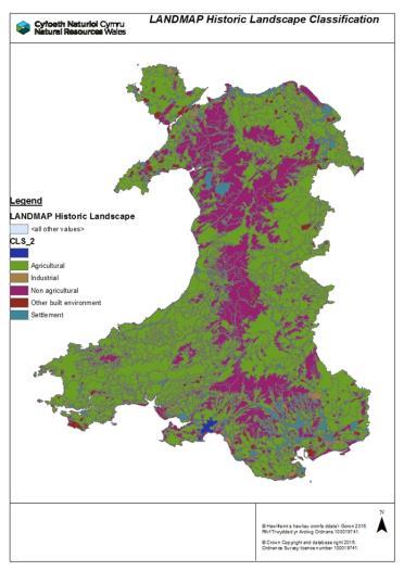 LANDMAP: the landscape baseline for Wales The five LANDMAP spatial datasets are called the Geological Landscape, Landscape Habitats, Visual & Sensory, Historic