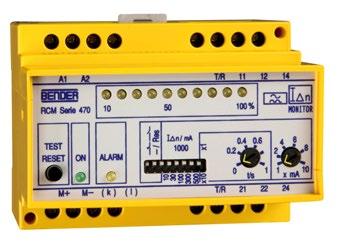 Residual current monitor RCM470LY Residual current monitor for TN and TT systems (AC and pulsating DC currents) Product description The residual current monitor RCM470LY is designed for fault and