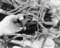 Fig. 5: When removing the EGR valve, make sure no debris falls into the intake manifold opening Fig.