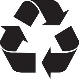 recycling bin. Never dispose of electrical equipment or batteries in with your domestic waste.