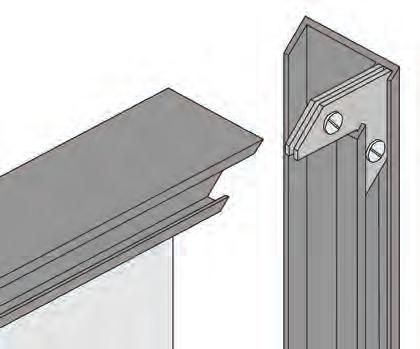 Do not over-tighten the corners or the side trim cannot be removed during servicing. 2. Attach the other side trim piece to the top trim, using the same method used in Step 1. 3.