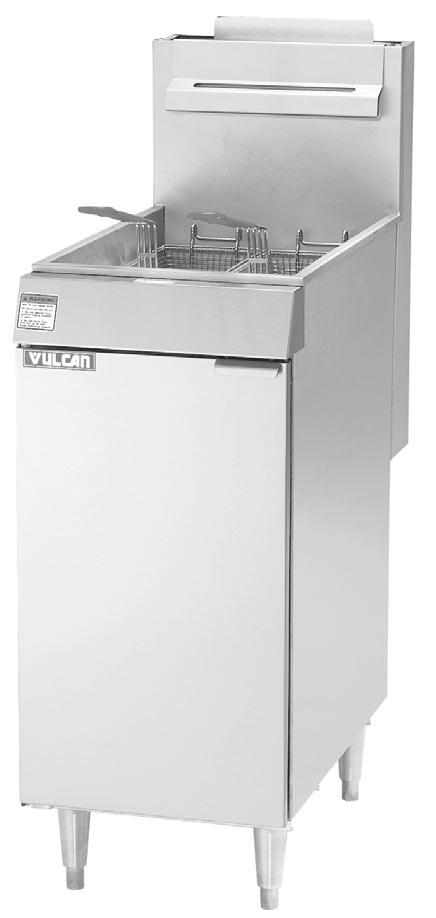 INSTALLATION & OPERATION MANUAL EF SERIES ECONOFRY GAS FRYERS MODEL EF3 EF4 EF5 ML-52099 ML-114943 ML-114944 MODEL EF3 For additional information on Vulcan-Hart or to locate an authorized parts and