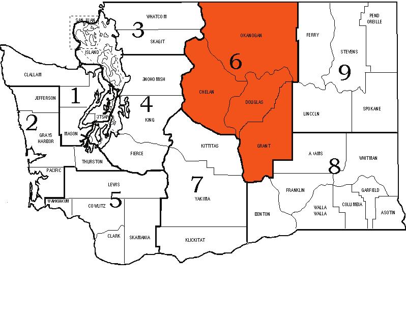 Region 6 Chelan, Douglas, Grant, and Okanogan counties are part of Region 6. In 2006, 66% of the fire agencies submitted NFIRS data to the Office of the State Fire Marshal.