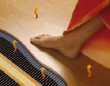 Gentle and safe heating for your comfort Heating film makes an ideal floor heating system for laminated or wooden floating floors.