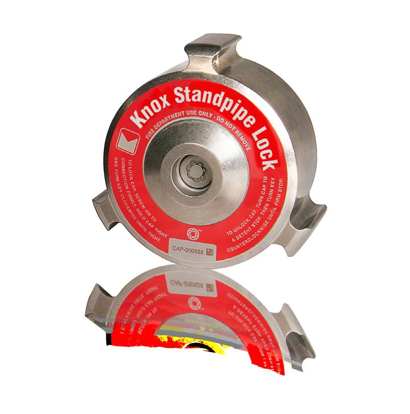 16 KNOX STANDPIPE LOCK THE PRESSURE IS ON. KNOX STANDPIPE LOCK Protect the discharge side of wet and dry standpipes with heavy-duty Knox Standpipe Lock.