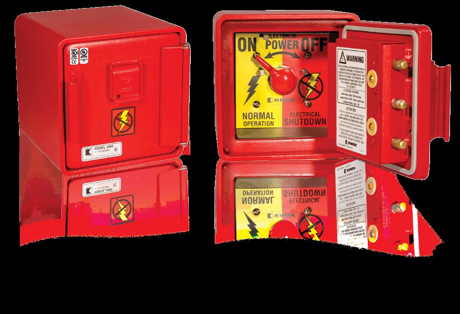 21 POWER CONTROL. KNOX REMOTE POWER BOX First responders can remotely operate a shunt trip breaker to safely cut power from buildings or equipment while minimizing potential injuries.