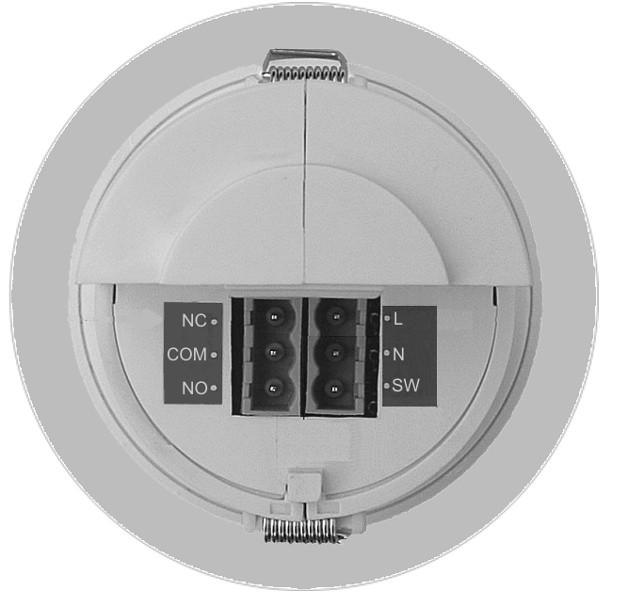 Functioning as a presence detector, the unit can turn lights on when a room is occupied and off when the room is empty. Optional settings allow lights to be turned off in response to ambient daylight.