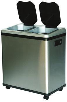 The Recycle half of the line offers an innovative two-bin design, featuring two separate compart- IT16RES IT16RE