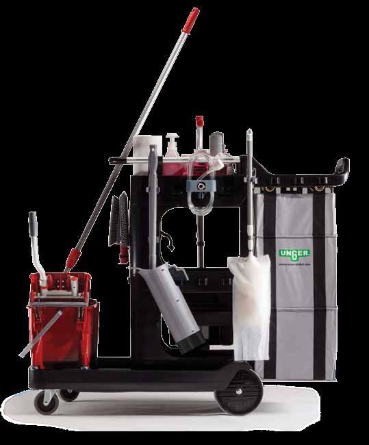 BETTER x Cleaning System Unger is the first to develop a completely coordinated system that significantly improves the quality of clean, worker safety, and productivity.