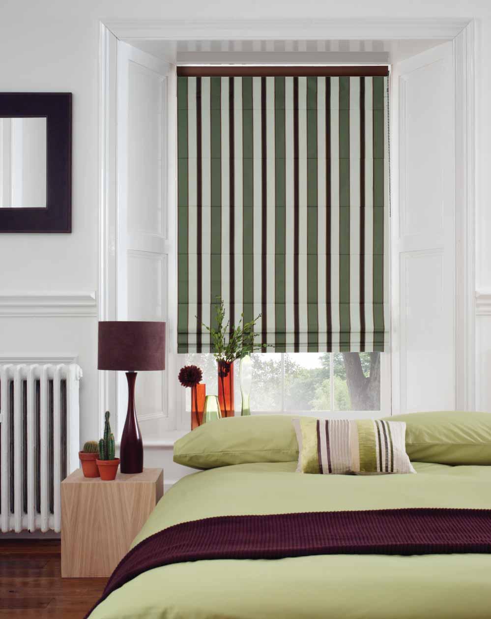 Henley Rum & Raisin Louvolite roman blinds are a recognised child safe product in accordance with BBSA