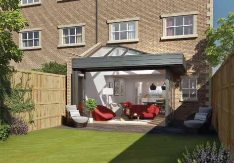 Get the feeling of being outside, with the comfort of being inside when you completely fold back the modern bi-fold