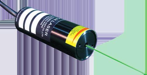 The laser diodes are connected in series to allow for fast current switching.