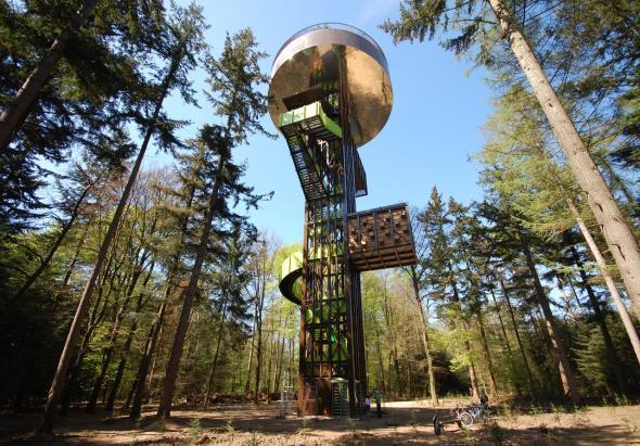 This tower allows visitors to experience the park from different heights as well as provides the view of the sea and the city of Jurmala.