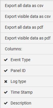 Events 5.1.1 Sort and find events To sort the events Click the column header to sort the list by that column in either ascending or descending order.