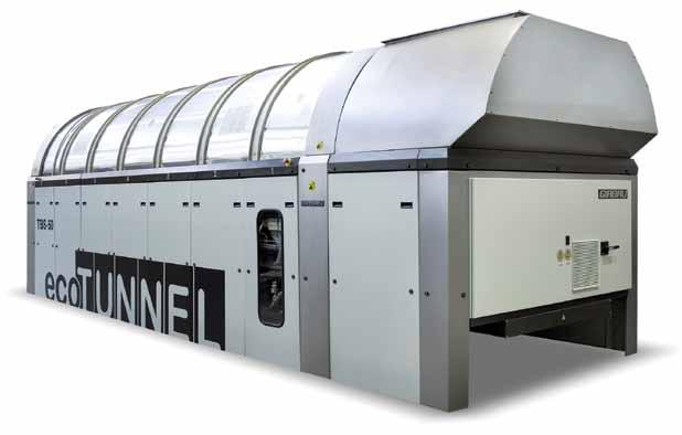CONTINUOUS BATCH WASHER KEY TO PRODUCTIVITY, EFFICIENCY AND RESULTS TBS-50 Girbau Industrial Batch Tunnel Washers are the flagship of the Continuous Batch Washing System.