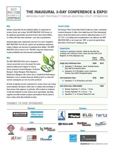 Handouts Engineering Services 2017 Energy analysis services: For industrial compressed air,