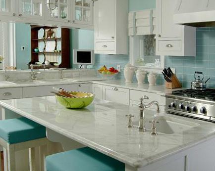 COASTAL: Open and airy coastal style kitchens are inspired by light seaside colors
