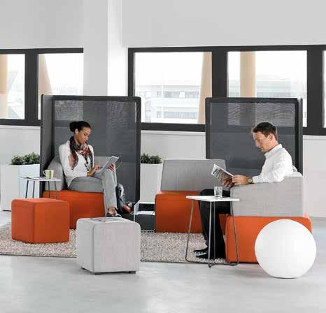spaces catering to work at stool or seated height supporting both