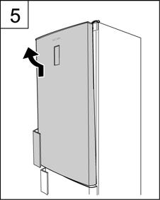 9.9. Changing The doorway Direction Warning: Make sure the unit is unplugged 1. Remove the Hinge Cover Upper. 5. Remove the PC Door. 6. Remove the PC Hinge Cover VC. 2.
