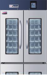 Mechanical prevention on high and low temperature, even the control board malfunction, the whole unit can still maintain the cabinet temperature and guarantee the blood in safe storage Force and