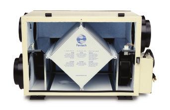 Energy Recovery Ventilators Quality Features Built In Every Model Easy Slide Core Guides Enthalpy Core Superior EBM Motors Washable Electrostatic Filters Fully Insulated Cabinet: Powder-coated