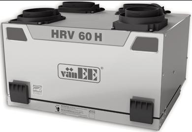 User Guide HEAT RECOVERY VENTILATORS HRV 60H AND ENERGY RECOVERY VENTILATORS ERV 60H Model no.