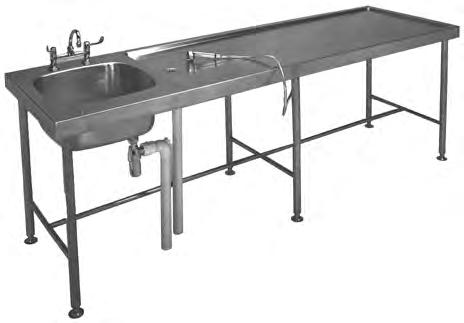 . Mortuary Products IMAGE TYPE / MODEL Dimensions (L X d x h) PRODUCT CODE MTS Post Mortem Table 765 685 500 Tap & waste fitting not included 620 565 65 2565 2520 SPECIFICATION MODEL MTS: Franke