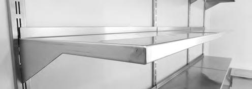 General Products IMAGE TYPE / MODEL Dimensions (L X d x h) PRODUCT CODE Z-Series Shelving SOLID SHELF Ends are closed off 30 mm Up-Stand with Safe Edge at back of shelf 25 x 10 mm Apron to front