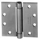 Hinges 1502 Spring Hinge TA2714 Five Knuckle Hinge Model # Size (in.) Options Finish FLASHship # Approx. Wt.