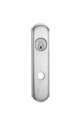 98mm L Escutcheon Cast Brass R Escutcheon Solid Stainless Steel or Forged Brass 2-11/16 68.
