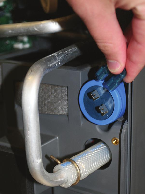 Compressor 1. Press the power switch in the OFF position and unplug the electrical cord 2.