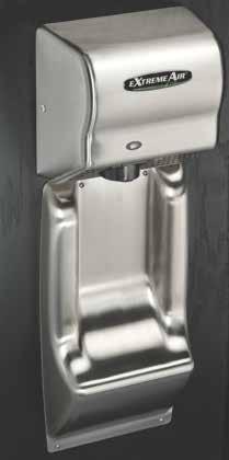 AMERICAN DRYER ACCESSORIES ACCESSORIES ENHANCE ALL extremeair, Advantage AND global SERIES HAND DRYERS Industry-First ADA Wall Guard No need to cut a hole in the wall