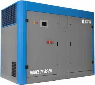 NOBEL series POWER SYSTEM Noble Series air and water cooled two stage packaged compressed air system, providing oil free compressed air.