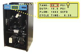 9.11 Testing Compressor ON/OFF Cycling 9.11.1 Remove Front Panel (see section 8.7.2 ) 9.11.2 When the Unit Screen (8.4.5.