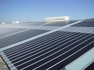 Solar Integrated Roofing Traditionally photovoltaic panels have either been mounted onto roofs via metal racks, or to