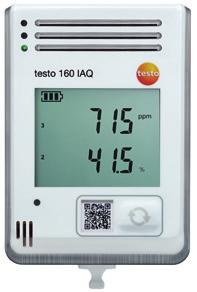 display and integrated sensors for temperature, humidity, CO 2 and atmospheric pressure