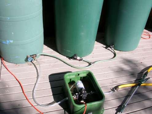 Connected Barrels and Small Pump