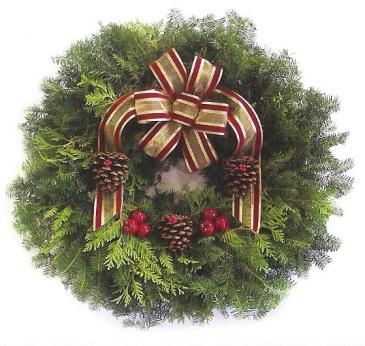 Balsam Christmas Wreaths Our fresh and fragrant wreath is a traditional decoration for homes and businesses.