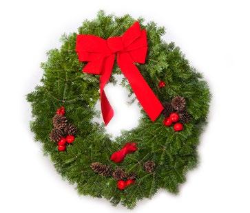 NEHA Wreath The New England Hemophilia Association wreath is handcrafted with a beautiful red velvet bow, life-like berries and cranberries, three clusters of pinecones, and a Santa bell to chime in