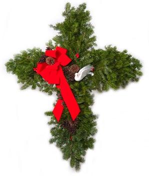 Picture Wreath This customized wreath is assembled with balsam fir, clusters of natural cones, life-like berries, and a